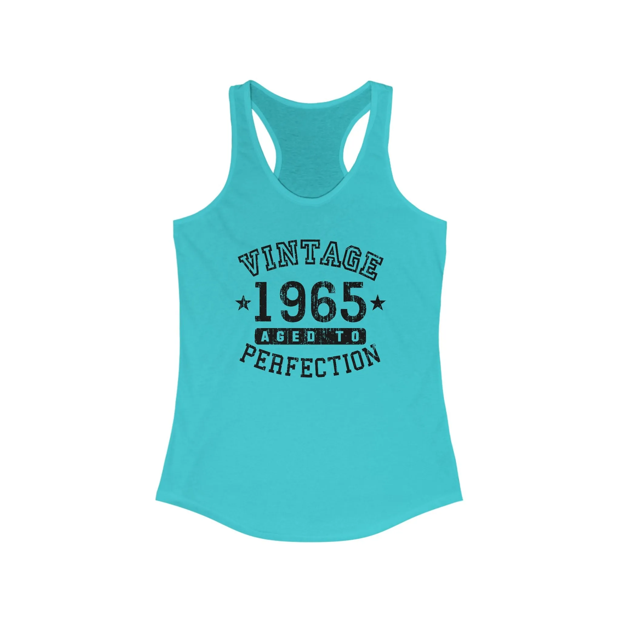 1965 - Vintage Birth Year Women's Racerback Tank Top By TOOLOUD