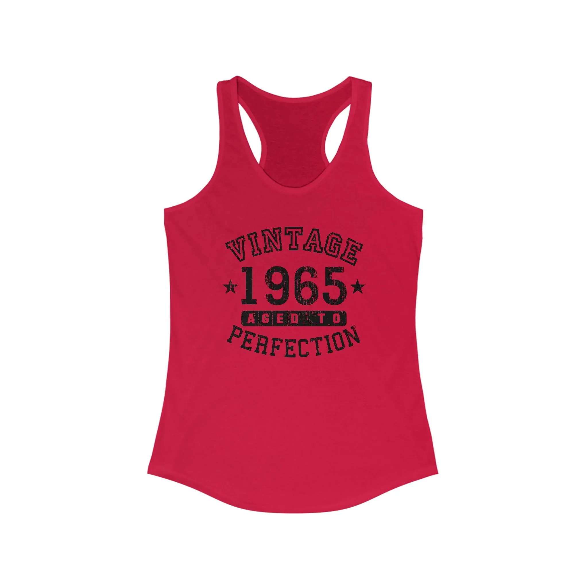 1965 - Vintage Birth Year Women's Racerback Tank Top By TOOLOUD