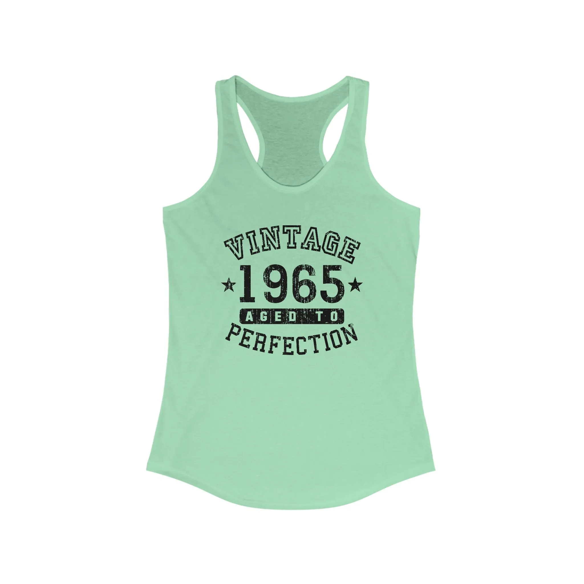 1965 - Vintage Birth Year Women's Racerback Tank Top By TOOLOUD