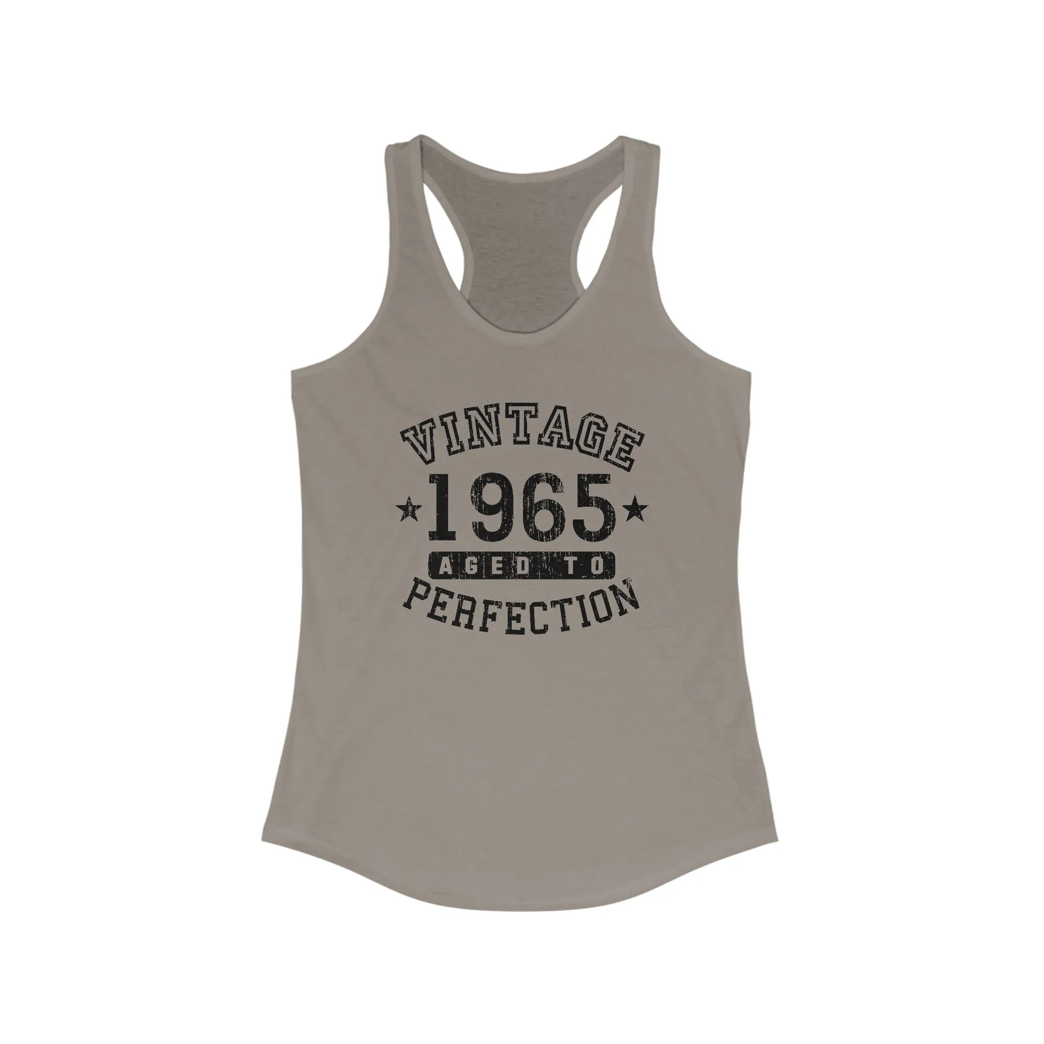 1965 - Vintage Birth Year Women's Racerback Tank Top By TOOLOUD