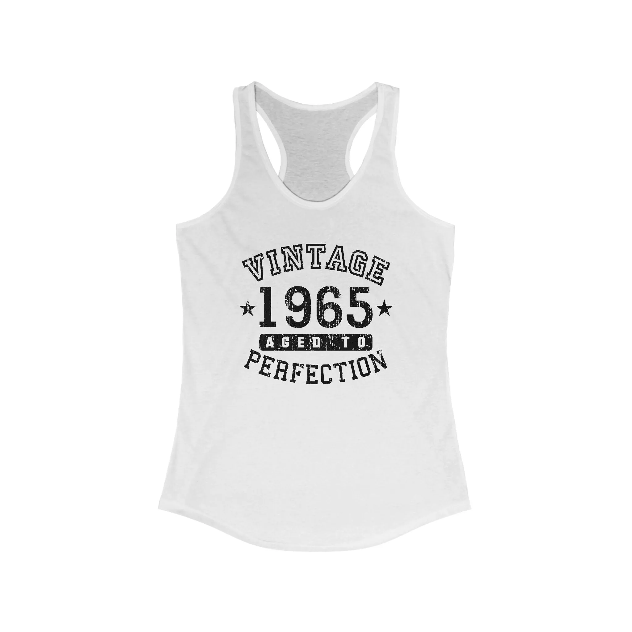 1965 - Vintage Birth Year Women's Racerback Tank Top By TOOLOUD