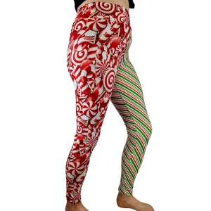 24/7 Full Length Leggings – Candy Twizzle Christmas Pattern