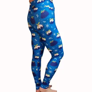 24/7 Full Length Leggings – Christmas Pud Pattern