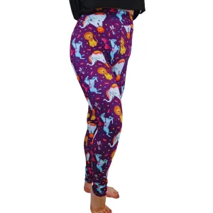 24/7  Full Length Leggings – Circus Pattern