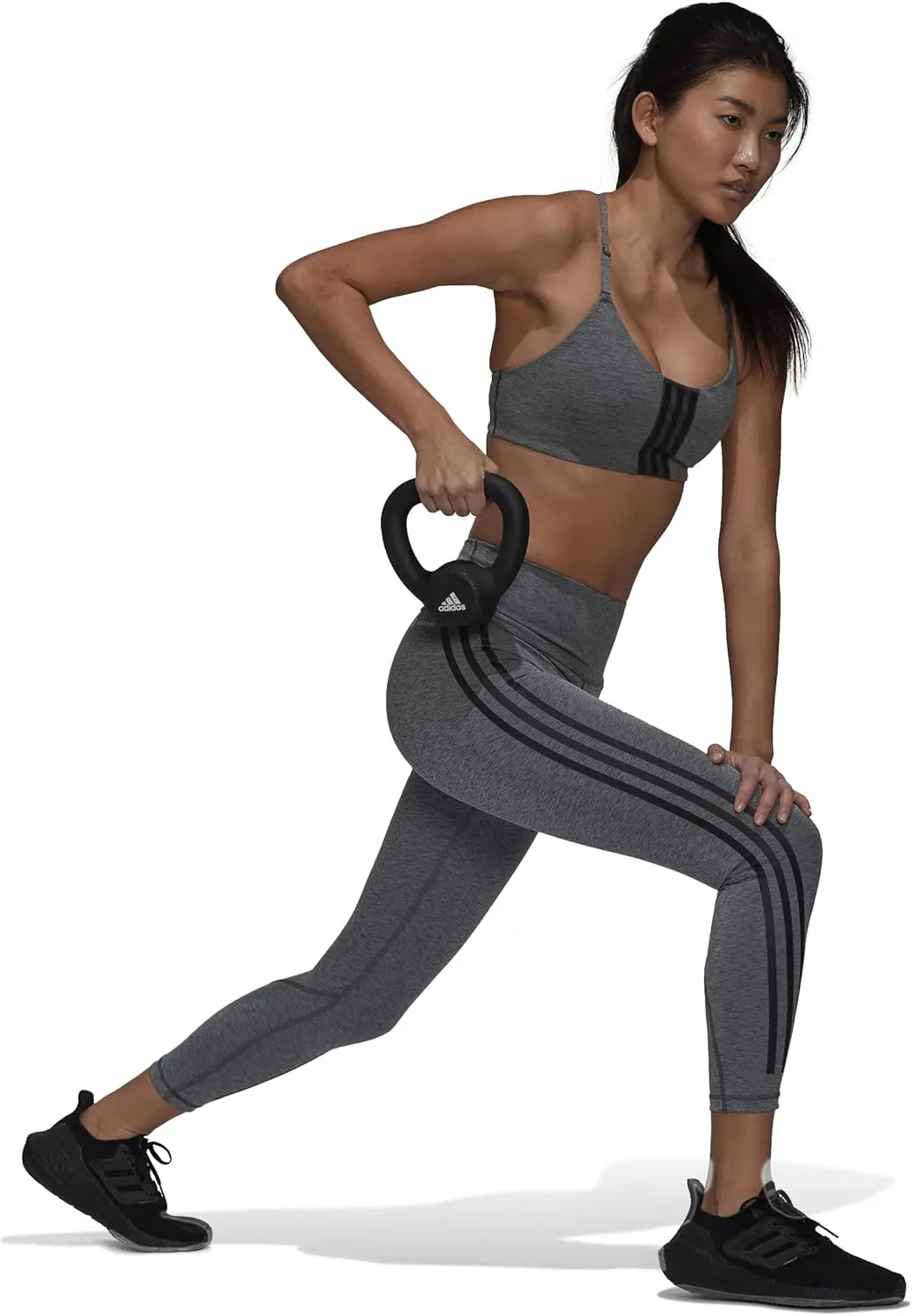 adidas Women's Optime Training Icons 3-Stripes 7/8 Tights