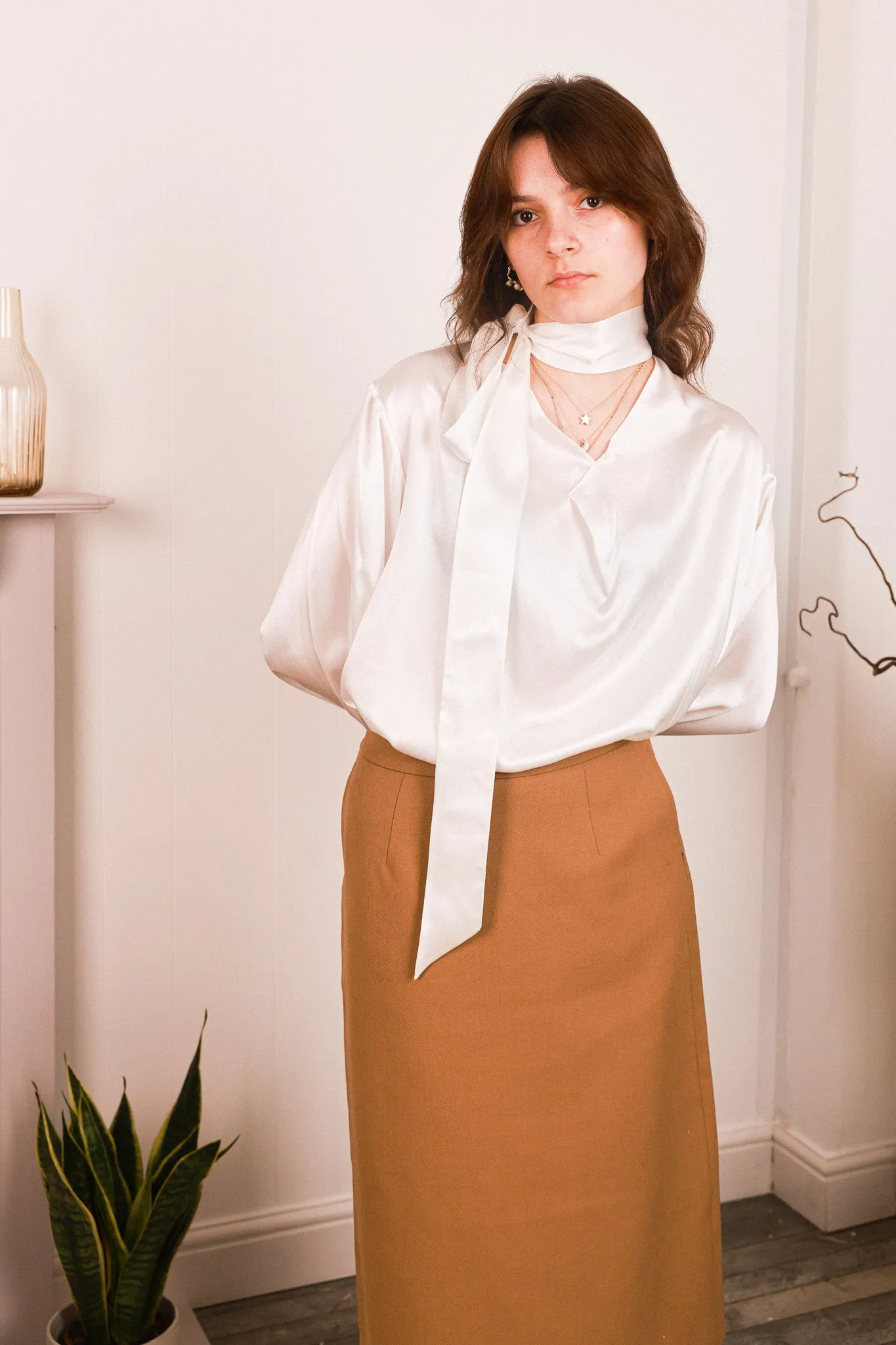 Ahkeke Wool A Line Skirt