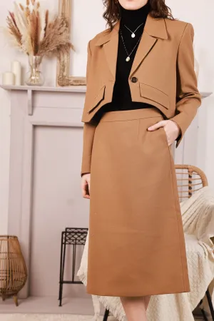 Ahkeke Wool A Line Skirt