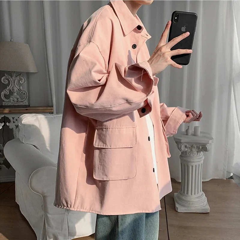 Aidase Jackets Men Leisure Chic Long Sleeves Korean Style All-match Simple Trendy Male Clothing Baggy Autumn Streetwear Harajuku New