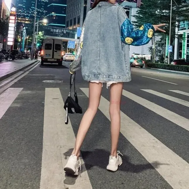 Alaska Denim Jacket with Sequined work