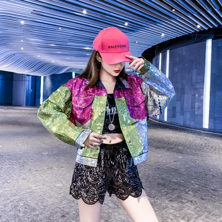 Alaska Denim Jacket with Sequined work