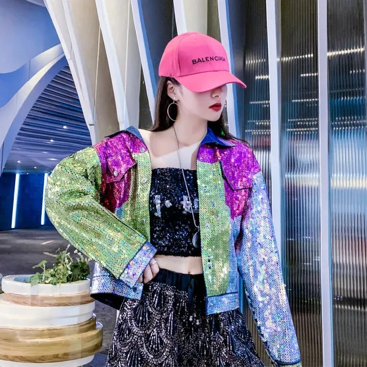 Alaska Denim Jacket with Sequined work