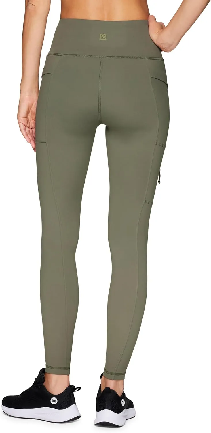 Avalanche Full Length Hiking Legging for Women, Ultra Soft Squat Proof Outdoor Workout Leggings with Cargo, Zipper Pockets