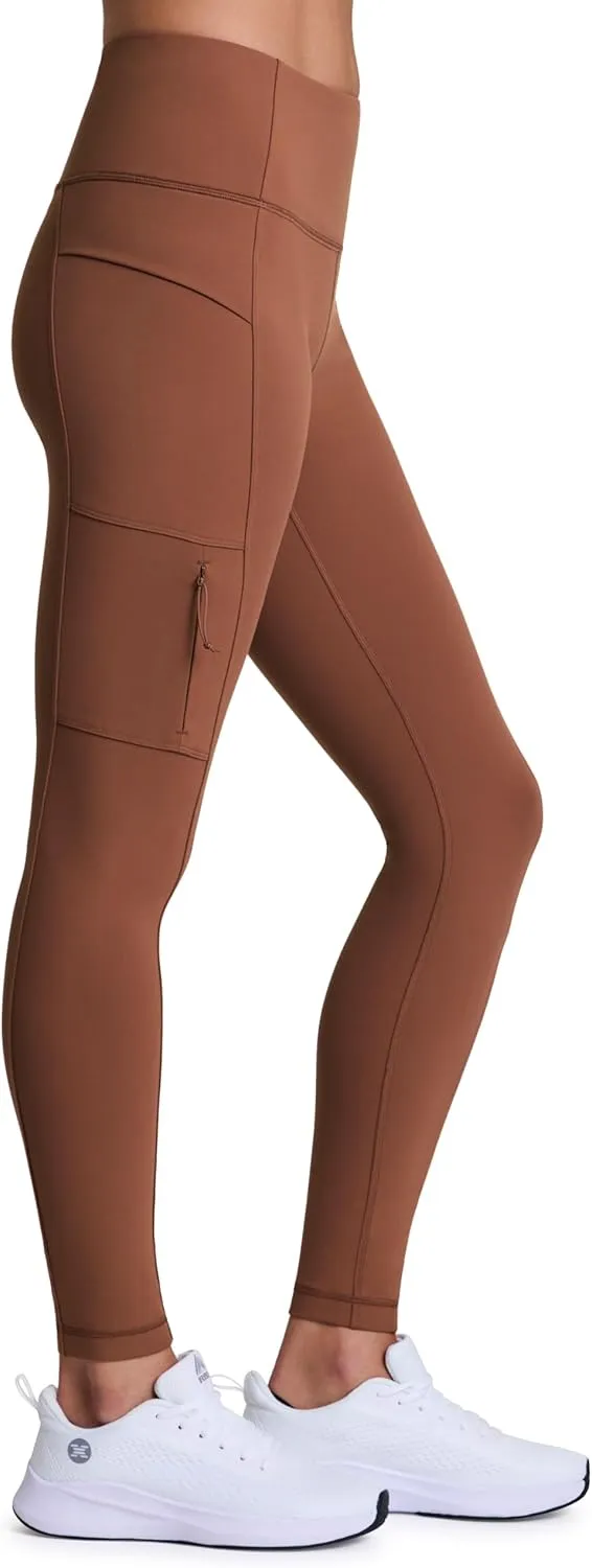 Avalanche Full Length Hiking Legging for Women, Ultra Soft Squat Proof Outdoor Workout Leggings with Cargo, Zipper Pockets