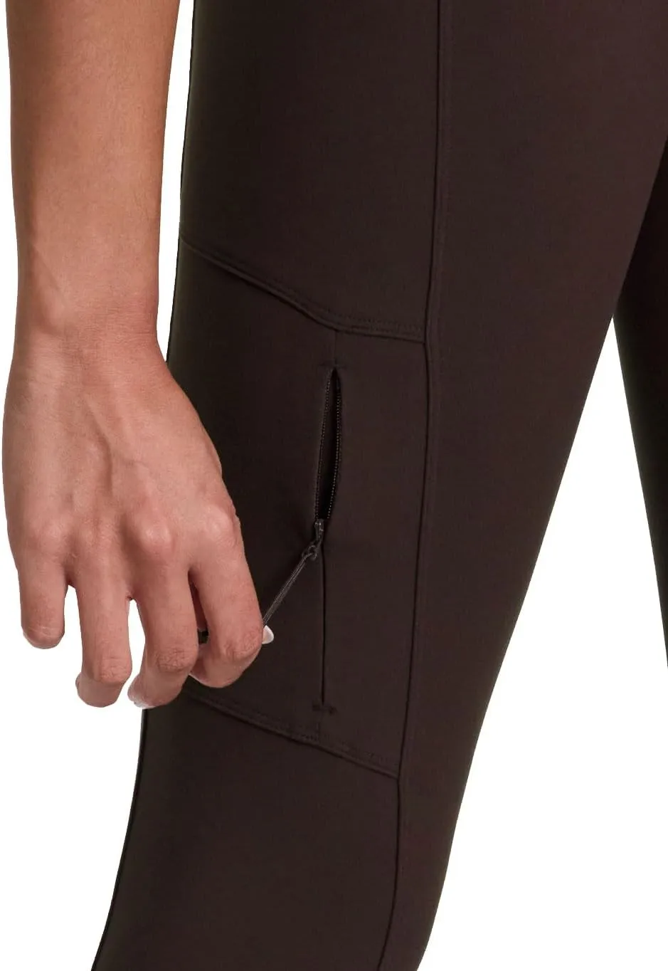 Avalanche Full Length Hiking Legging for Women, Ultra Soft Squat Proof Outdoor Workout Leggings with Cargo, Zipper Pockets