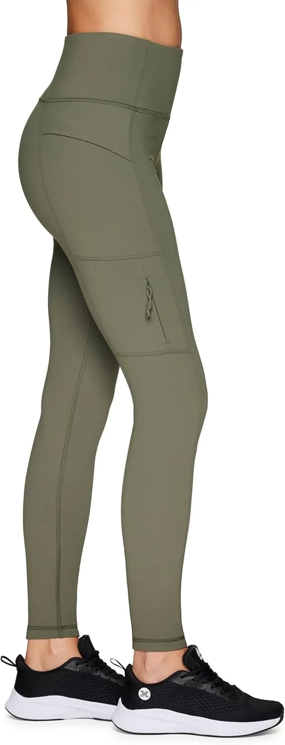 Avalanche Full Length Hiking Legging for Women, Ultra Soft Squat Proof Outdoor Workout Leggings with Cargo, Zipper Pockets