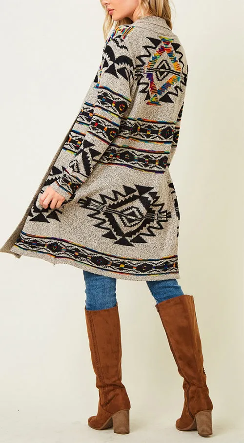 Aztec Rainbow Cardigan