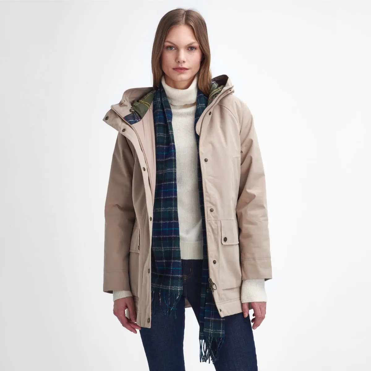 Barbour Winter Beadnell Women's Waterproof Jacket | Sand Dune