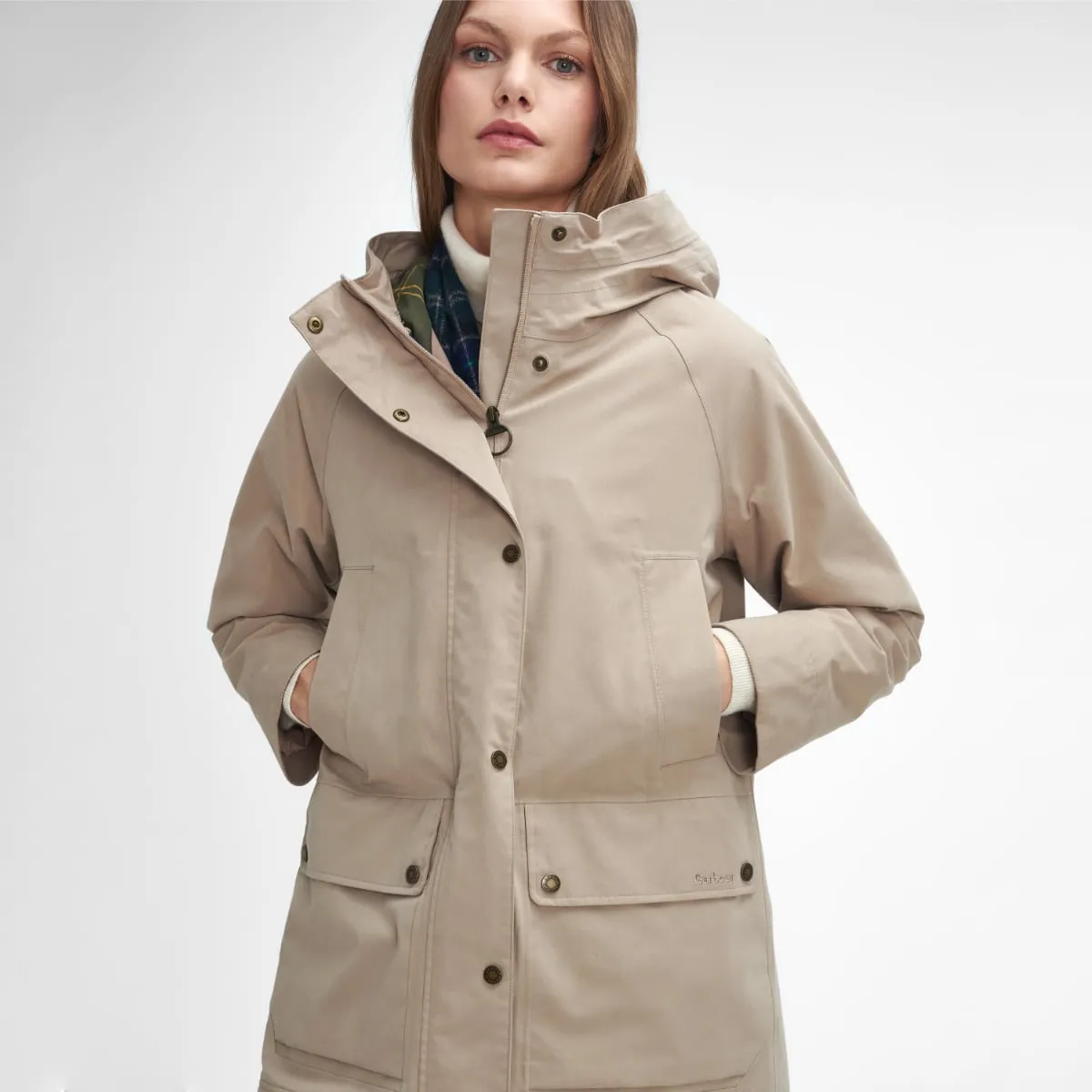 Barbour Winter Beadnell Women's Waterproof Jacket | Sand Dune