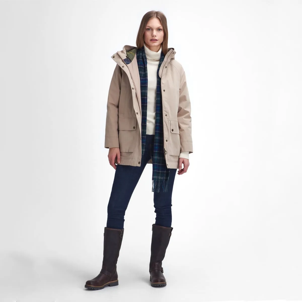 Barbour Winter Beadnell Women's Waterproof Jacket | Sand Dune