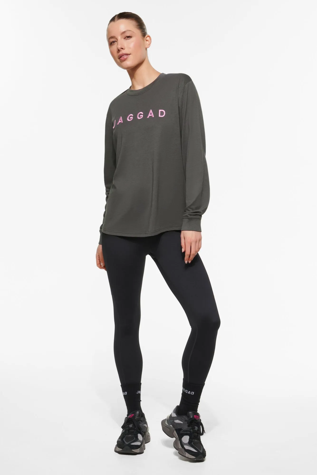 BLOCK CLASSIC LONG SLEEVE TEE STEEL