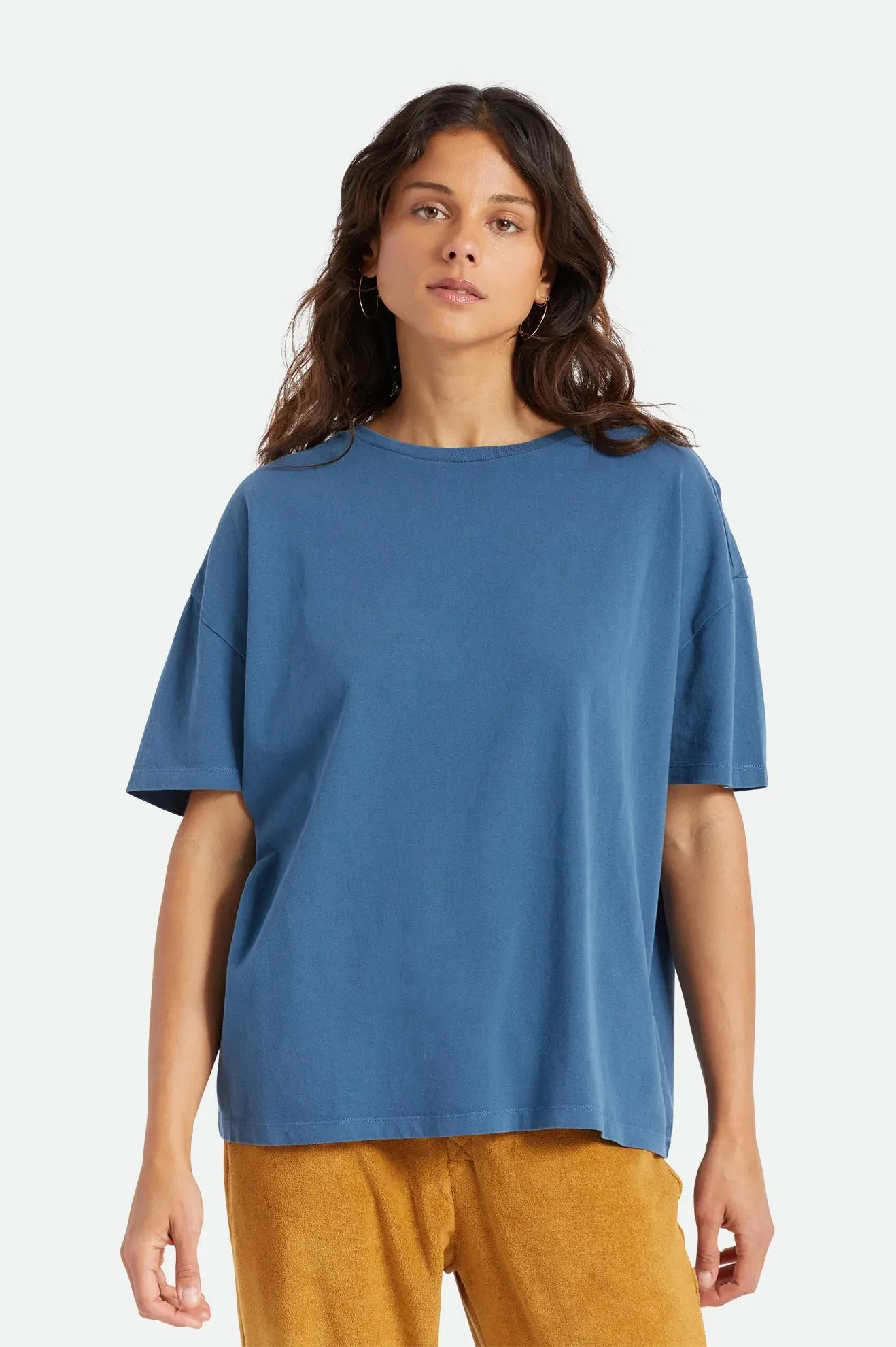 Brixton Oversized Boyfriend Tee - Joe Blue