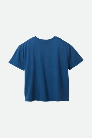Brixton Oversized Boyfriend Tee - Joe Blue