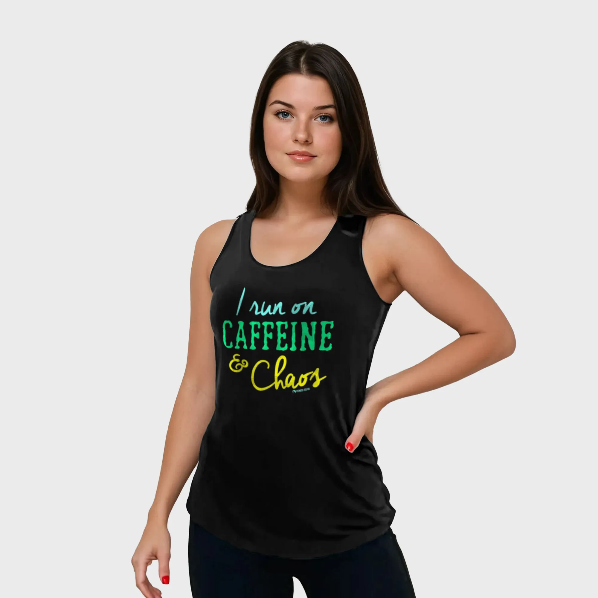 Caffeine Chaos Racerback Tank Top