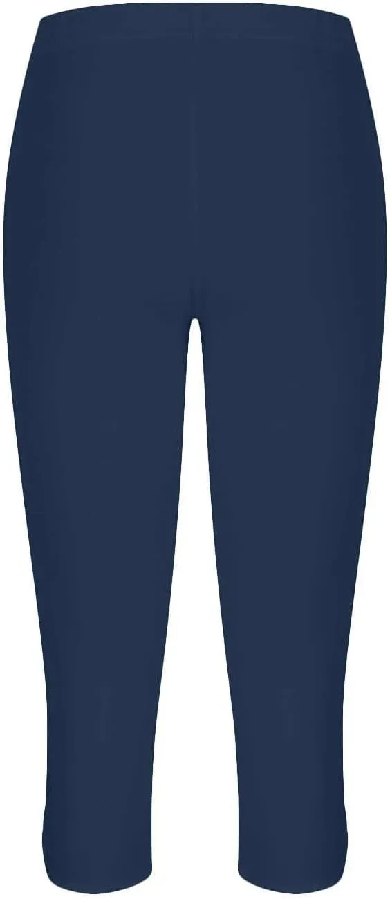 Capri Leggings for Women Casual Yoga Pants High Waisted Cropped Comfy Stretchy Workout Pants