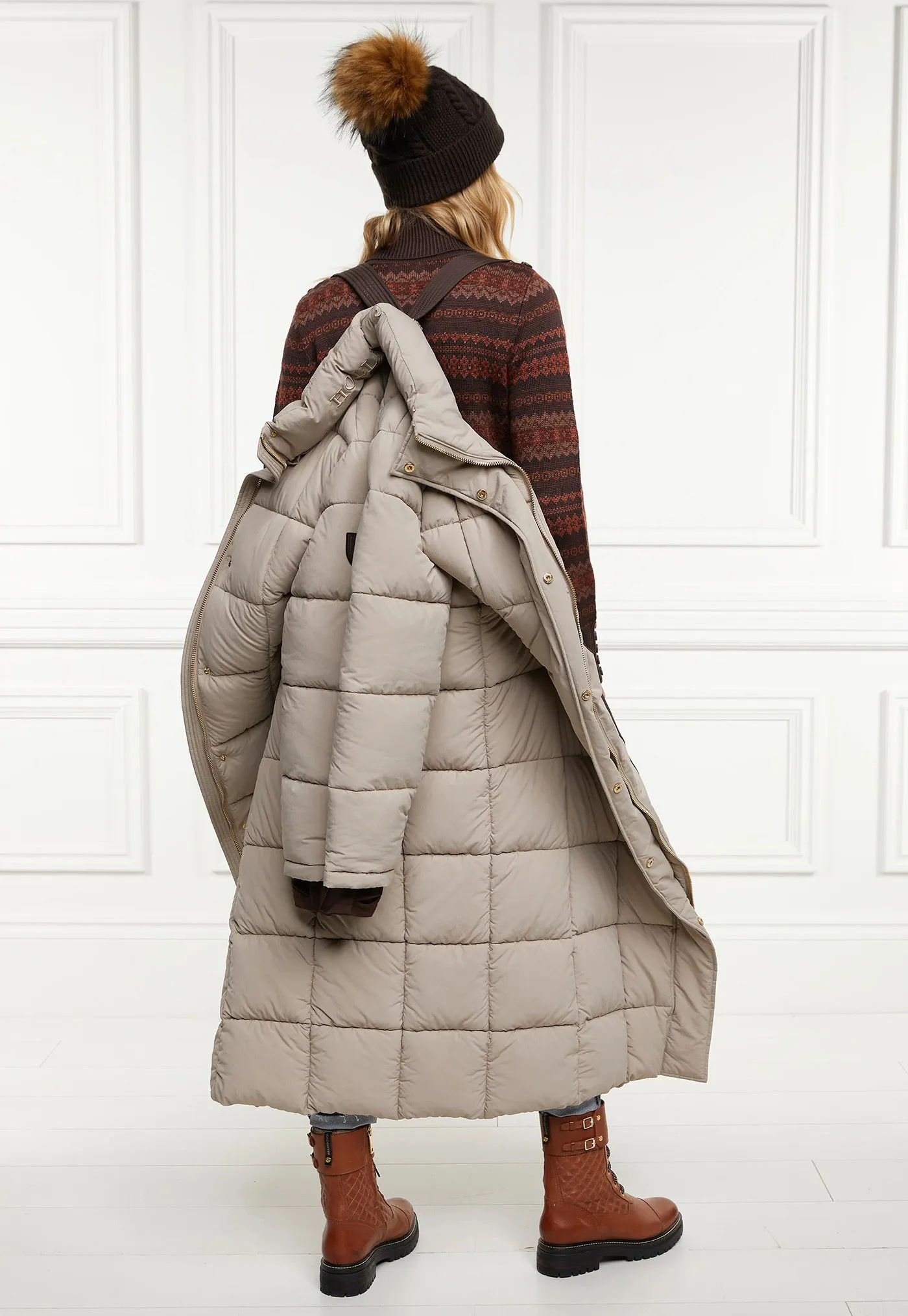 Carrington Longline Coat - Stone