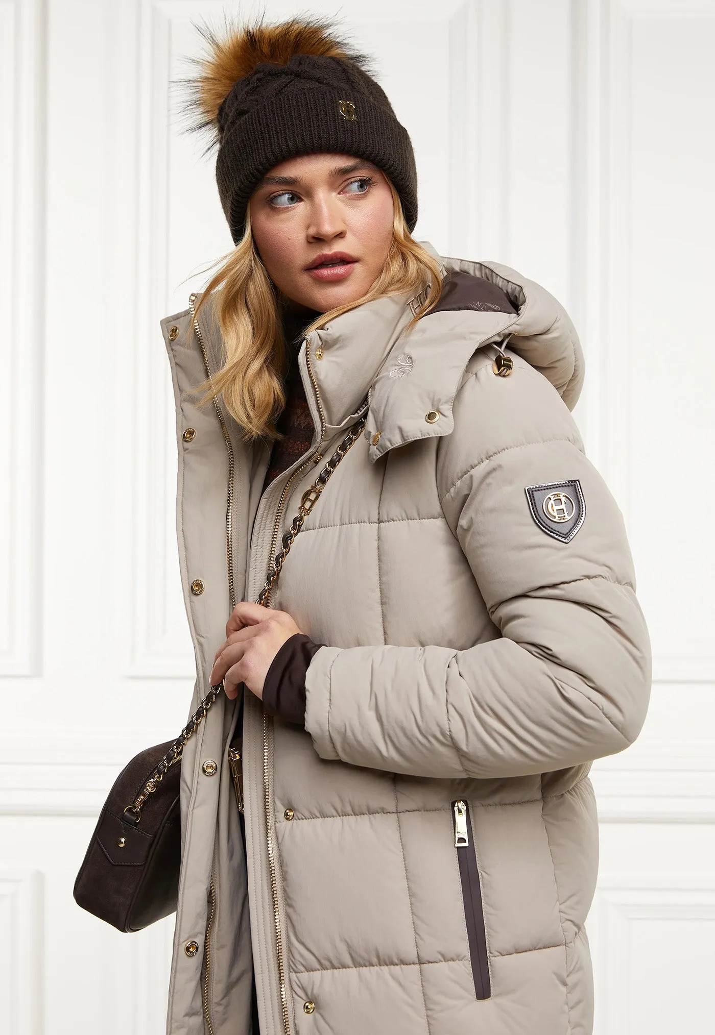 Carrington Longline Coat - Stone