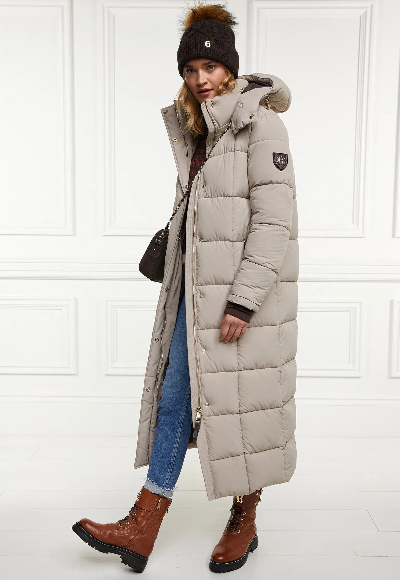Carrington Longline Coat - Stone