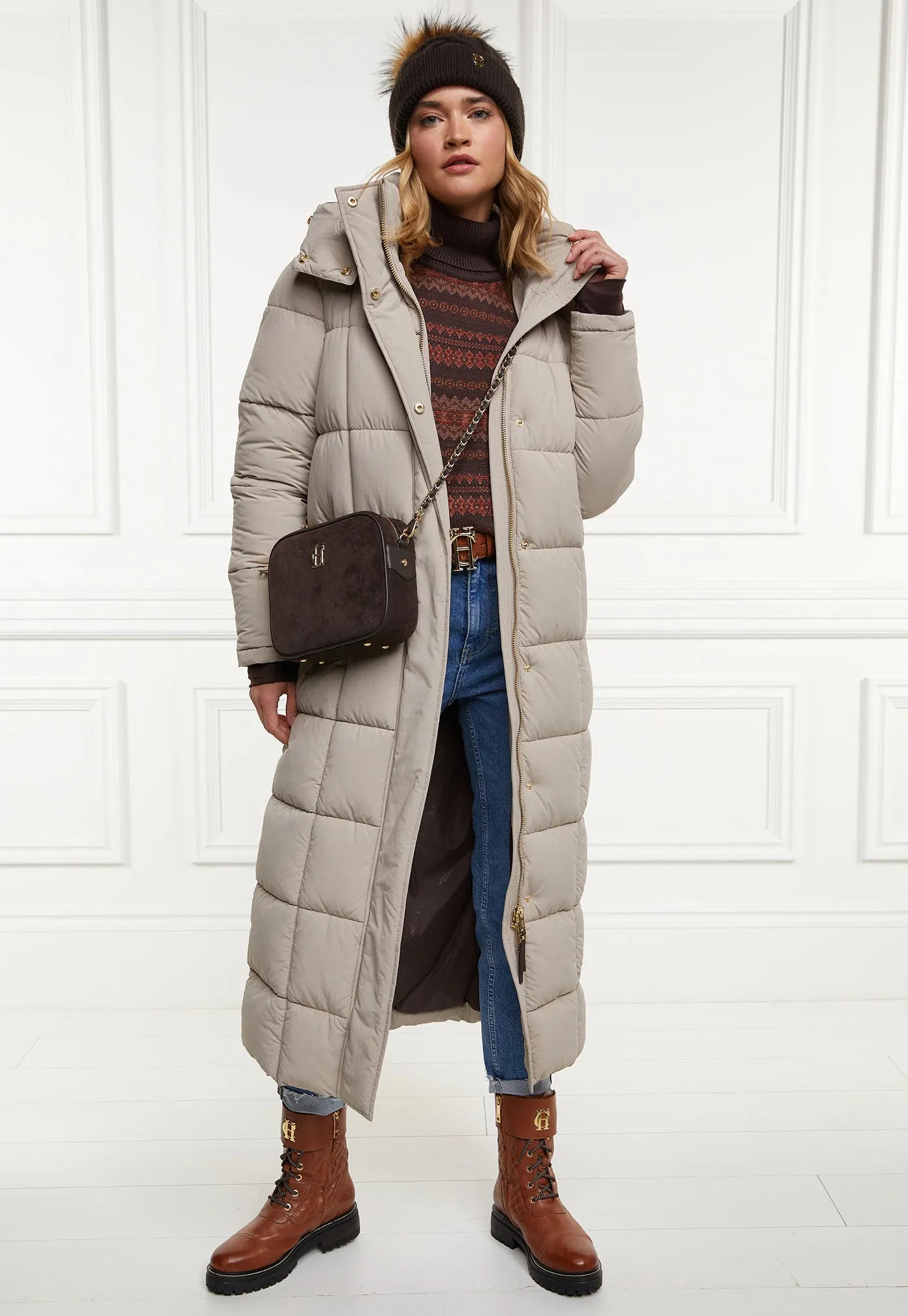 Carrington Longline Coat - Stone