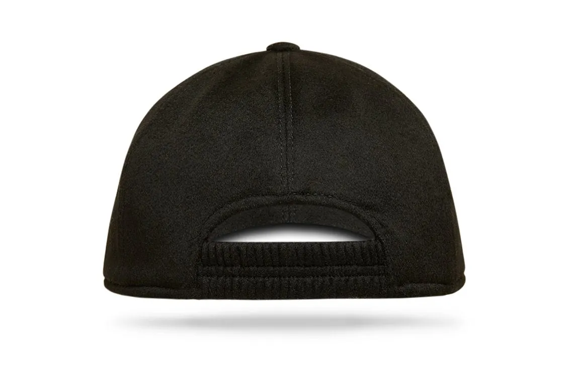 Cashmere Baseball Cap - Black - W