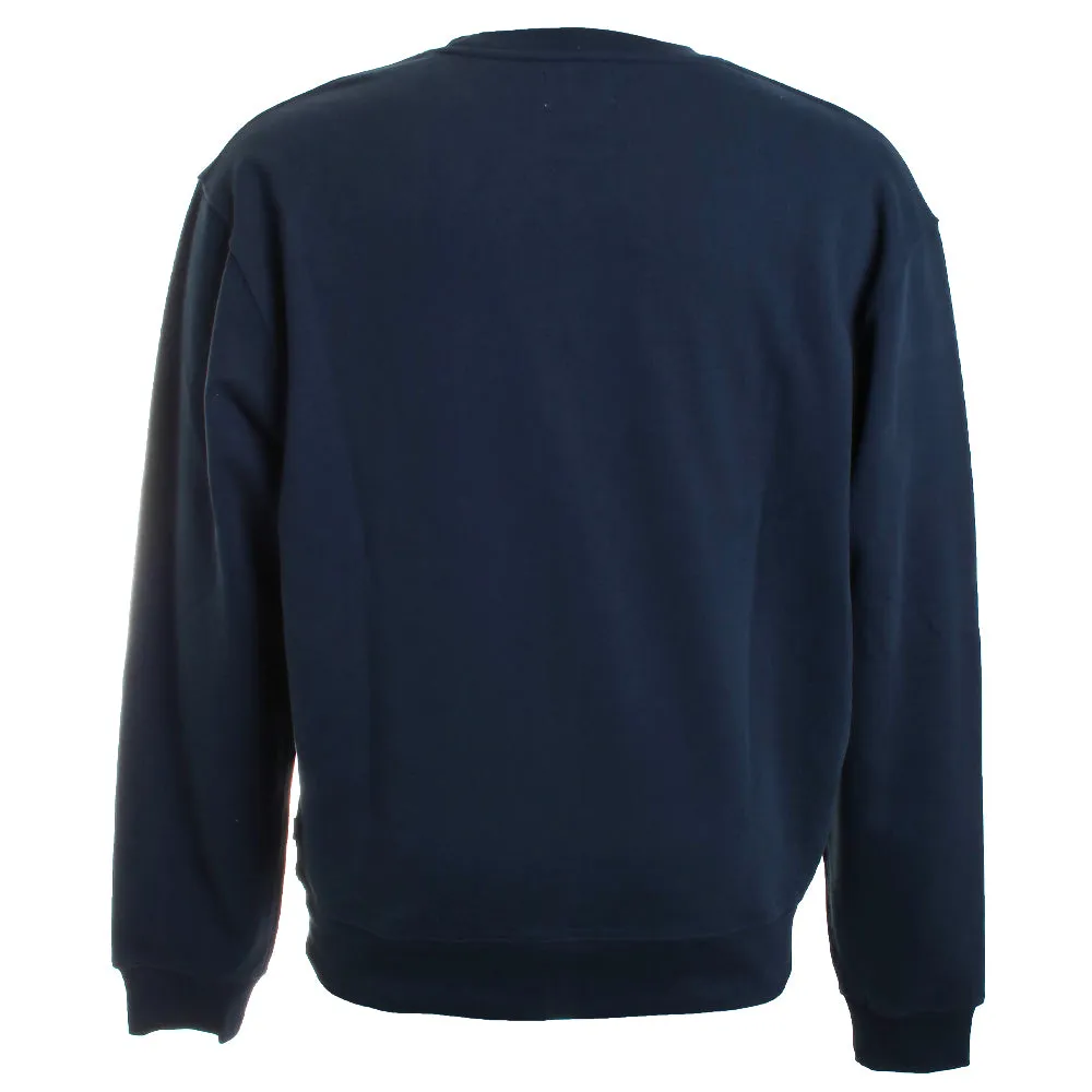 Classic Navy Crew Neck Sweatshirt