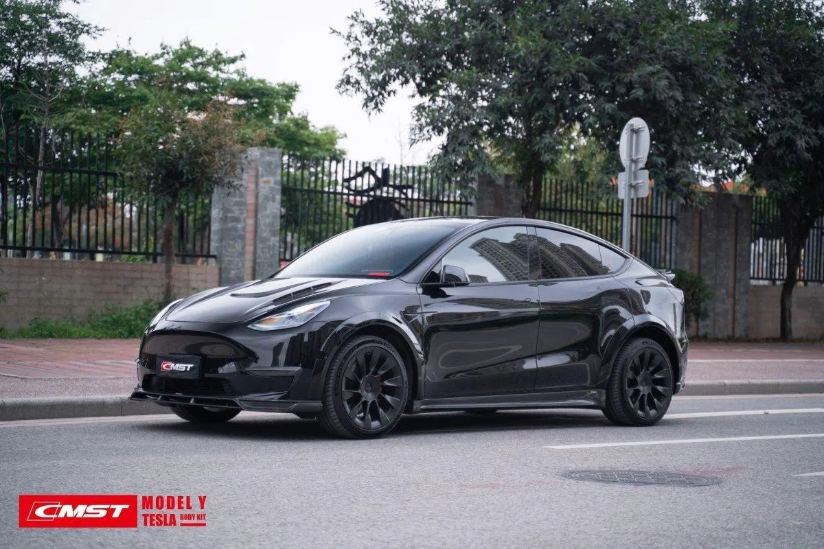 CMST Tuning V1 Side Skirts for Tesla Model Y Performance AWD Long Range RWD Carbon Fiber/FRP