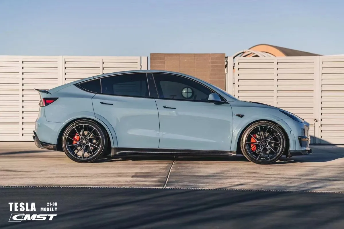 CMST Tuning V1 Side Skirts for Tesla Model Y Performance AWD Long Range RWD Carbon Fiber/FRP