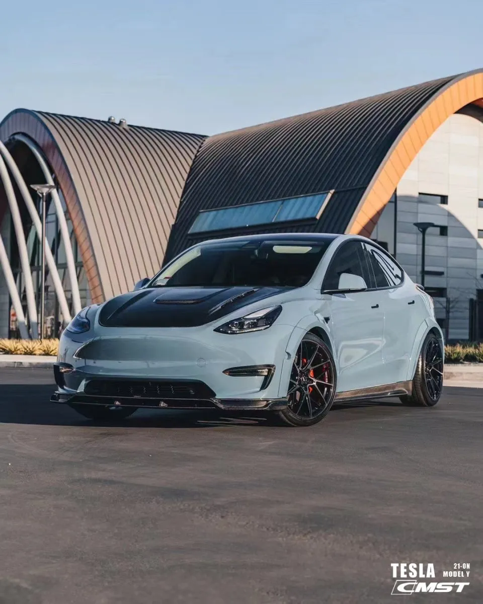 CMST Tuning V1 Side Skirts for Tesla Model Y Performance AWD Long Range RWD Carbon Fiber/FRP