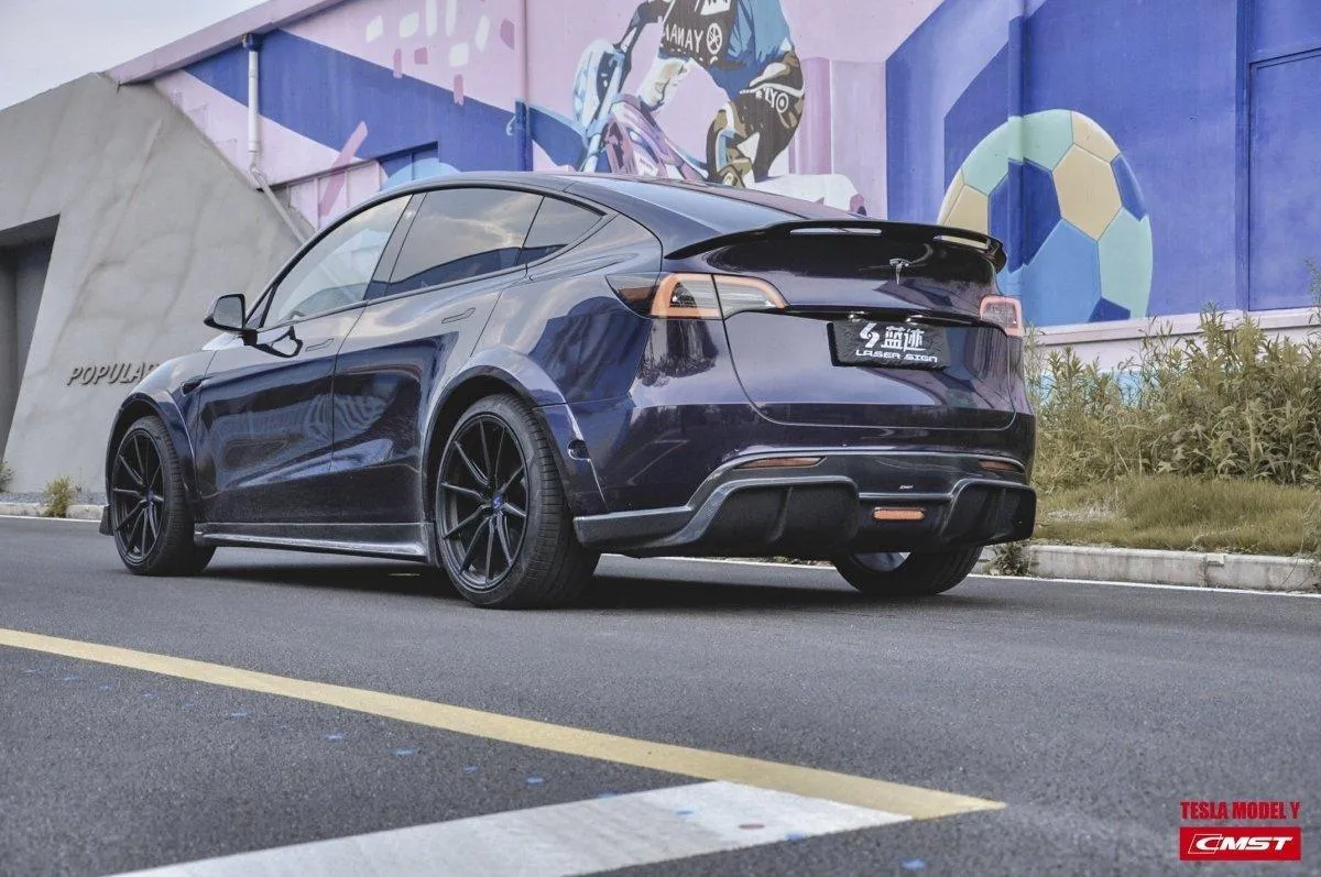 CMST Tuning V1 Side Skirts for Tesla Model Y Performance AWD Long Range RWD Carbon Fiber/FRP