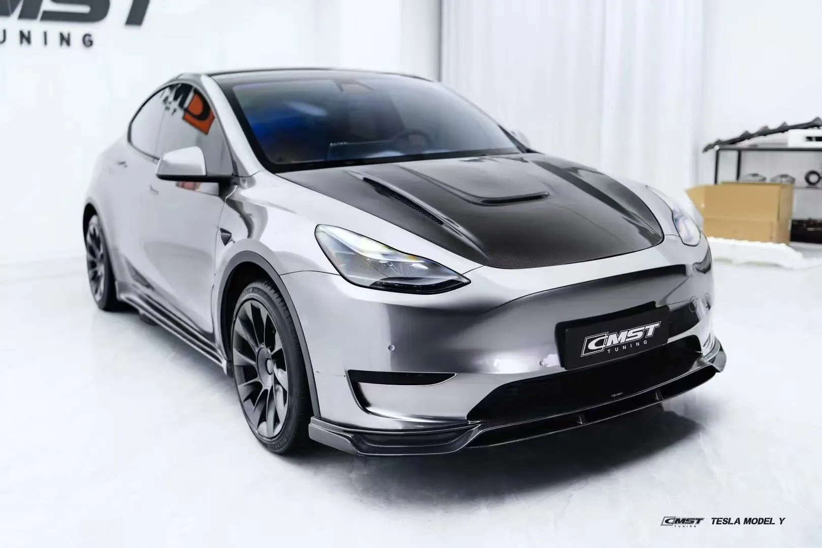 CMST Tuning V1 Side Skirts for Tesla Model Y Performance AWD Long Range RWD Carbon Fiber/FRP