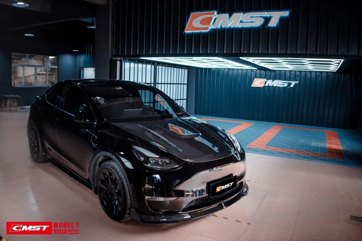 CMST Tuning V1 Side Skirts for Tesla Model Y Performance AWD Long Range RWD Carbon Fiber/FRP