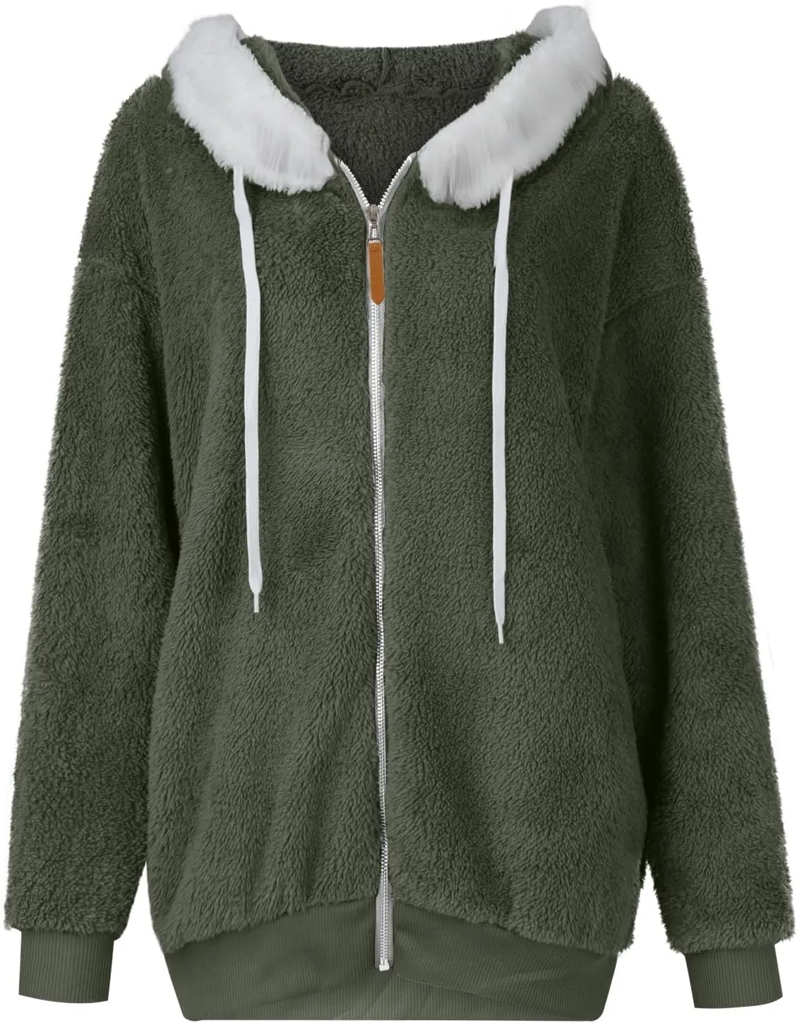 COTECRAM Winter Coats for Women 2023 Casual Plus Size Fleece Jacket Color Block Zip Up Hoodies Coat Outwear with Pockets