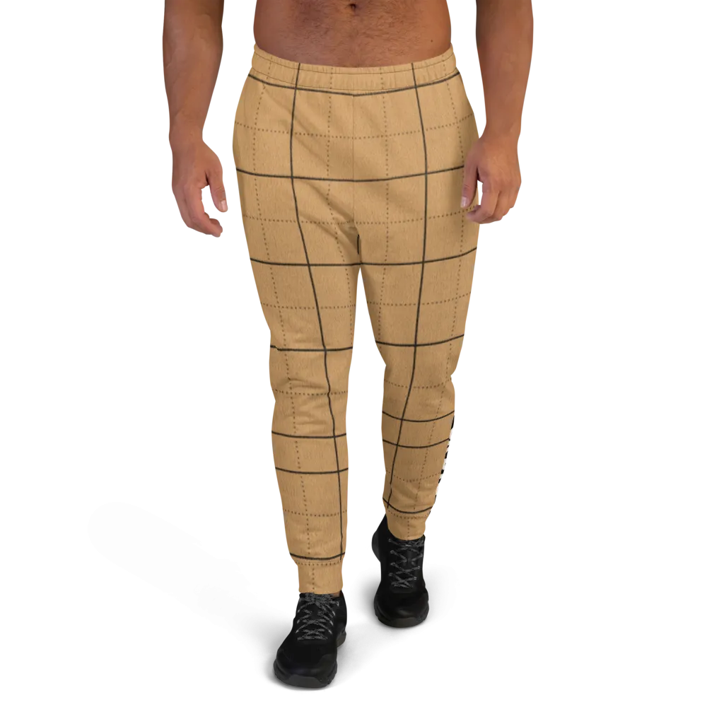 CRXWN | Drip or Dye | Plaid Season 1 Unisex Jogger Sweatpant Tan