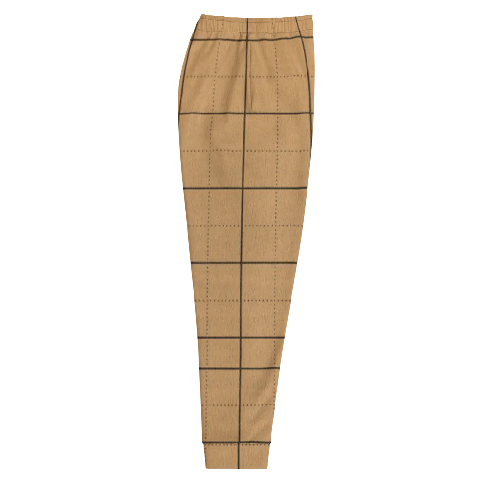 CRXWN | Drip or Dye | Plaid Season 1 Unisex Jogger Sweatpant Tan