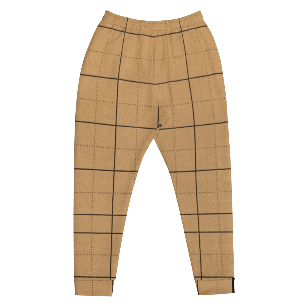 CRXWN | Drip or Dye | Plaid Season 1 Unisex Jogger Sweatpant Tan