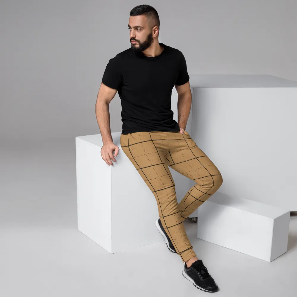 CRXWN | Drip or Dye | Plaid Season 1 Unisex Jogger Sweatpant Tan