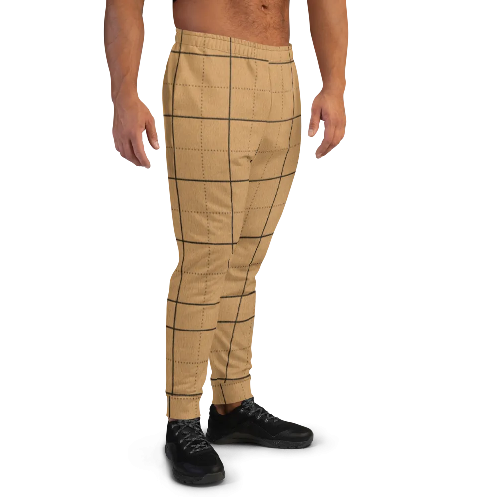 CRXWN | Drip or Dye | Plaid Season 1 Unisex Jogger Sweatpant Tan