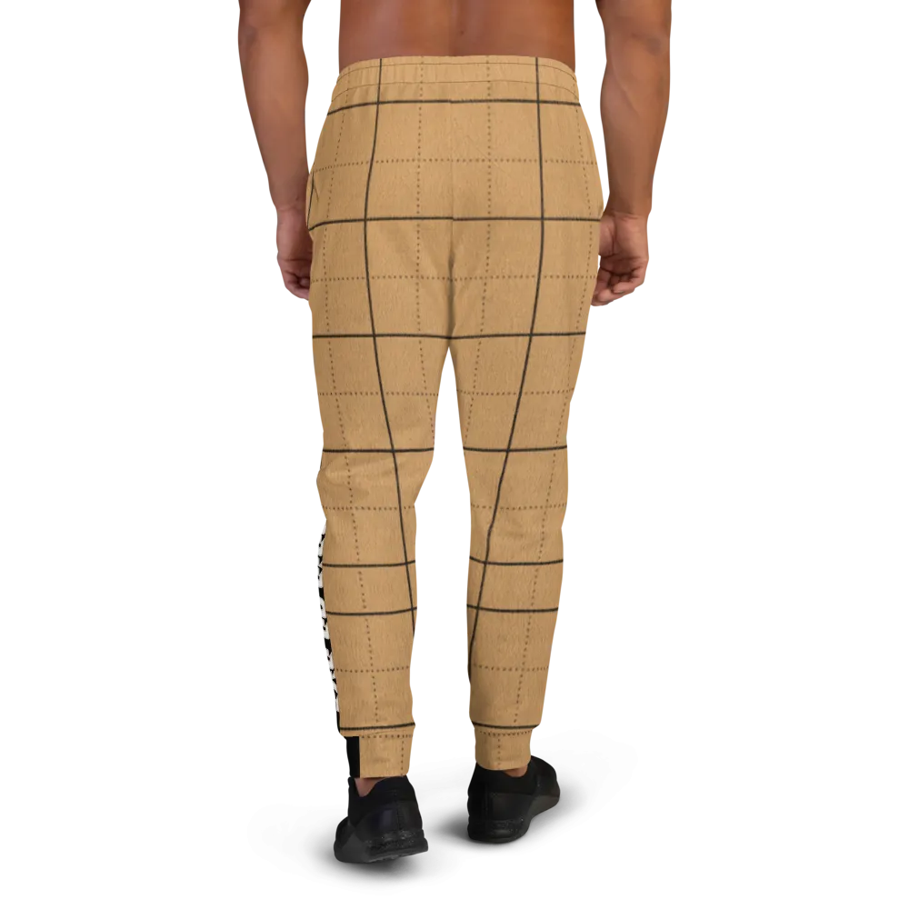 CRXWN | Drip or Dye | Plaid Season 1 Unisex Jogger Sweatpant Tan
