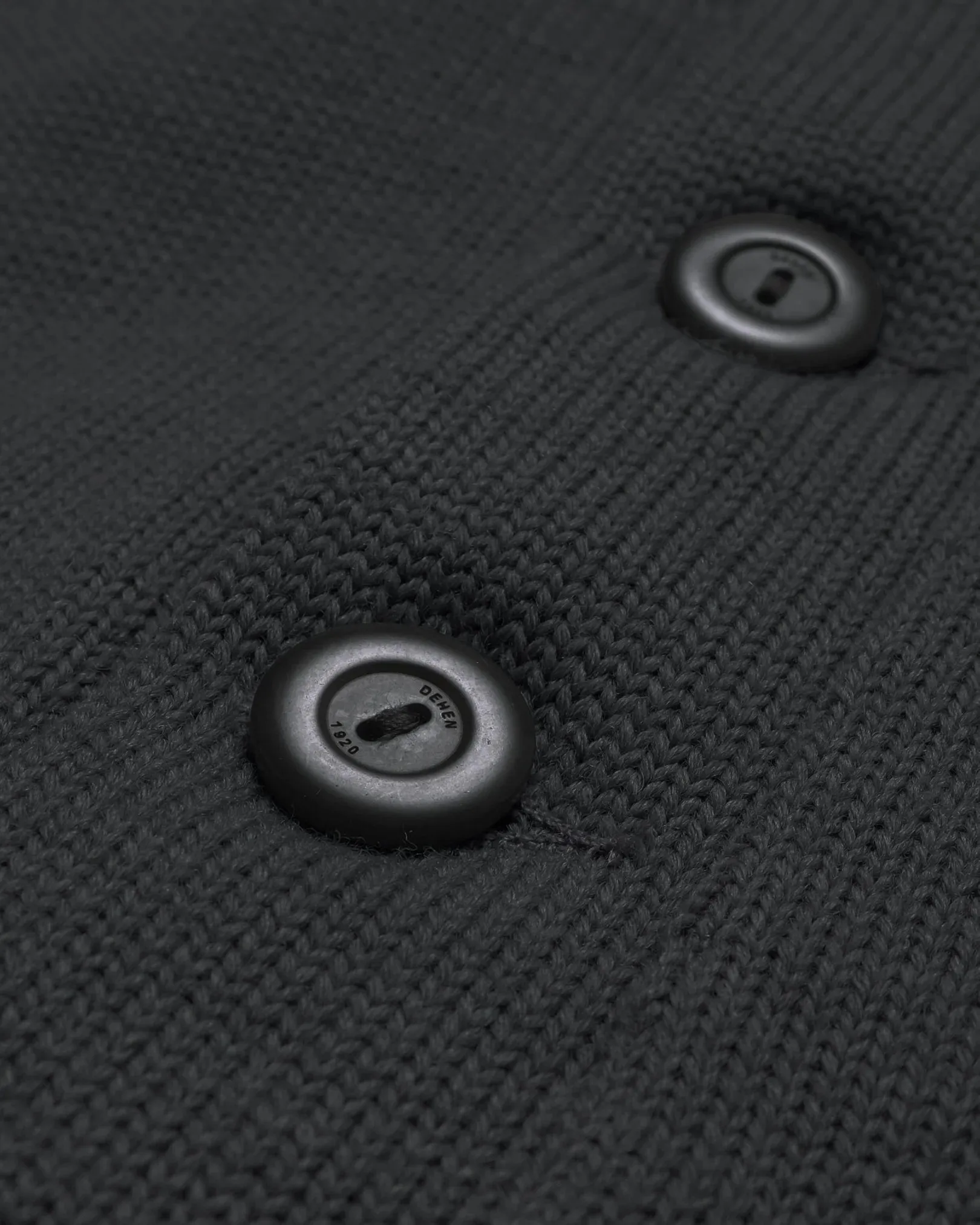 Dehen 1920 - Classic Cardigan - Dark Charcoal