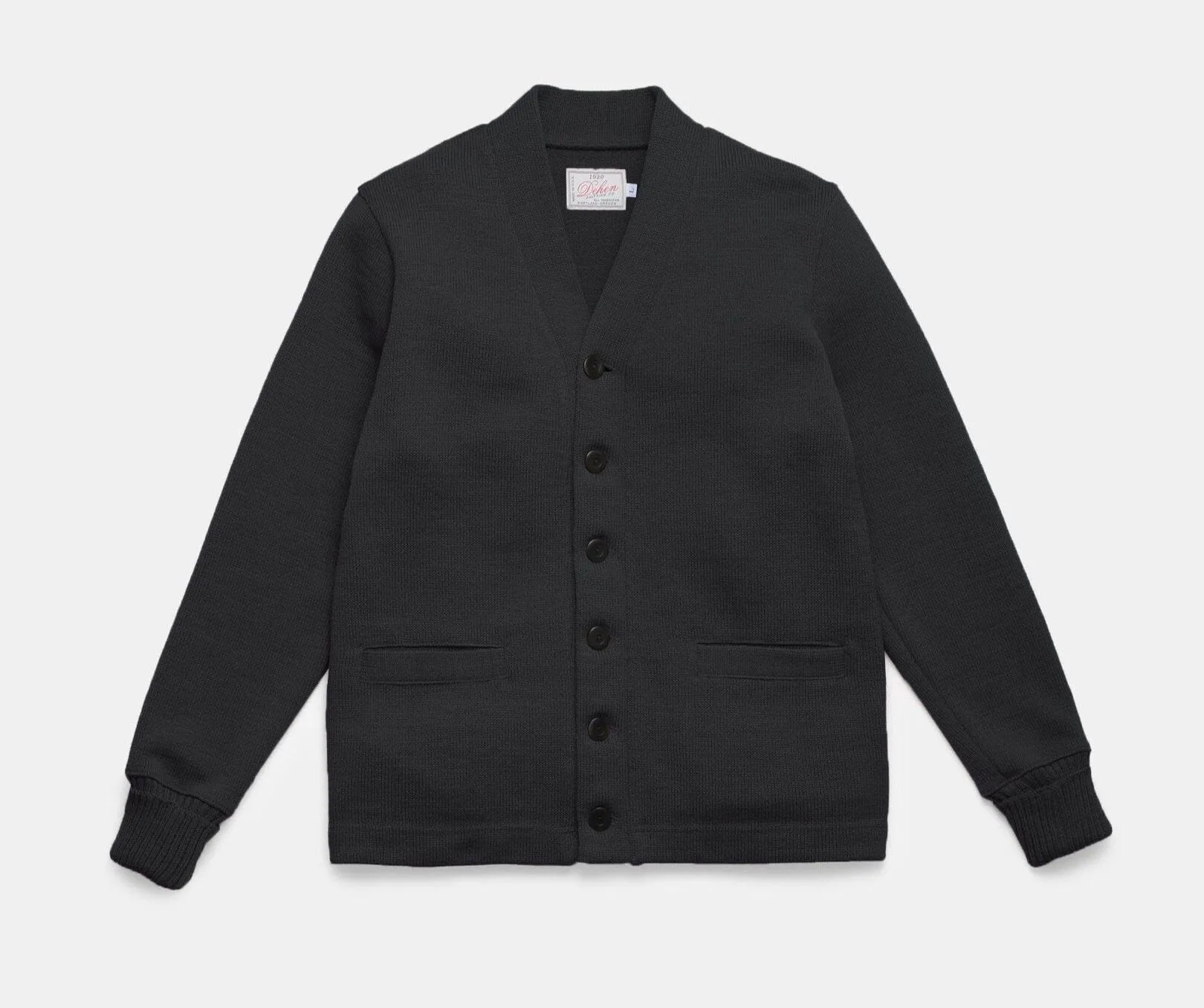 Dehen 1920 - Classic Cardigan - Dark Charcoal
