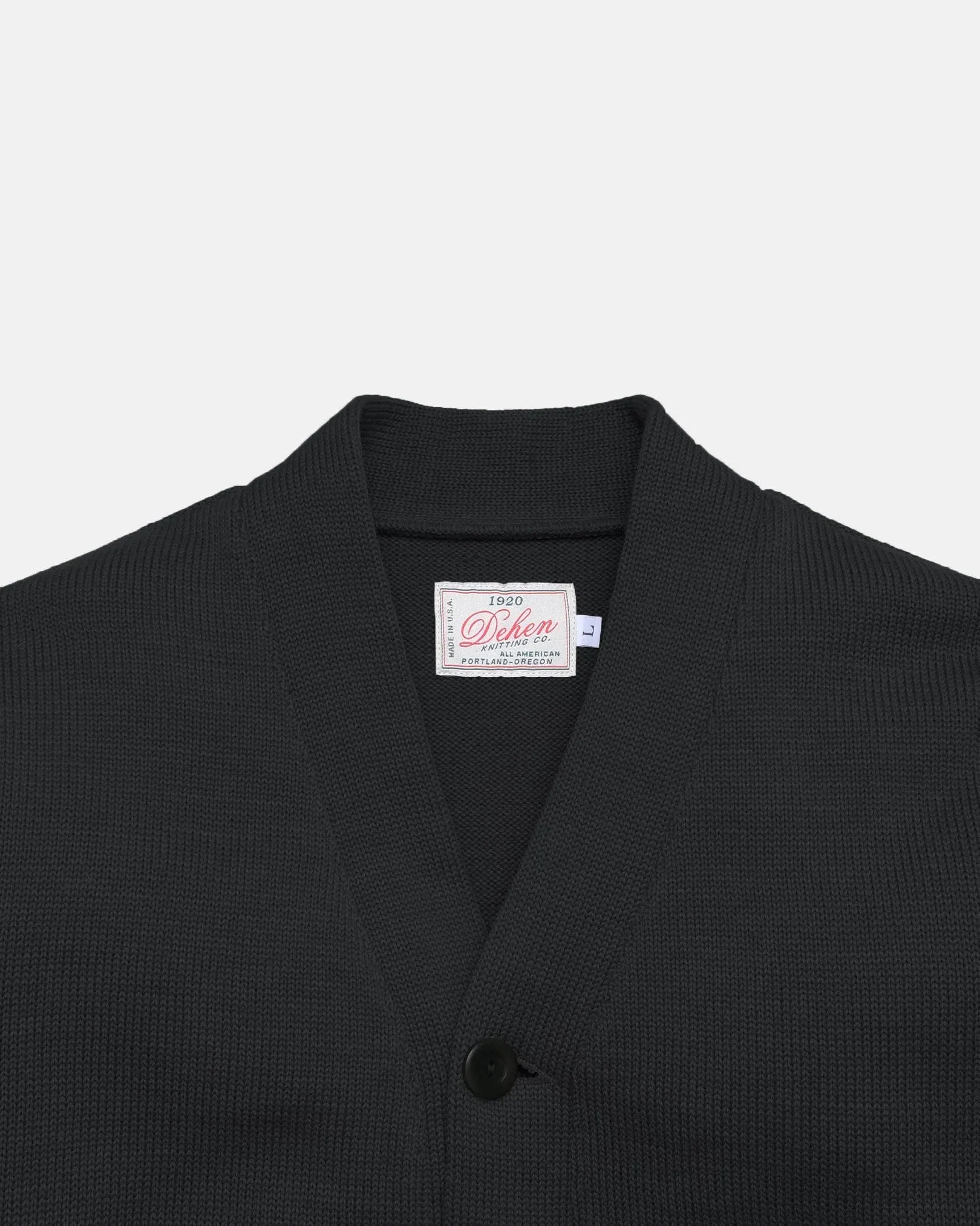 Dehen 1920 - Classic Cardigan - Dark Charcoal